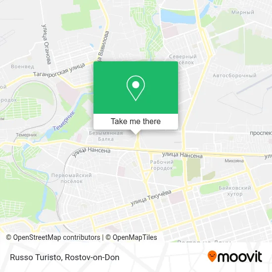 Russo Turisto map