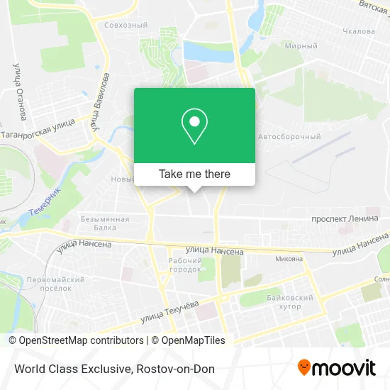 World Class Exclusive map