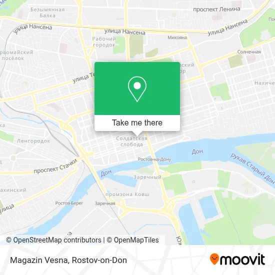 Magazin Vesna map