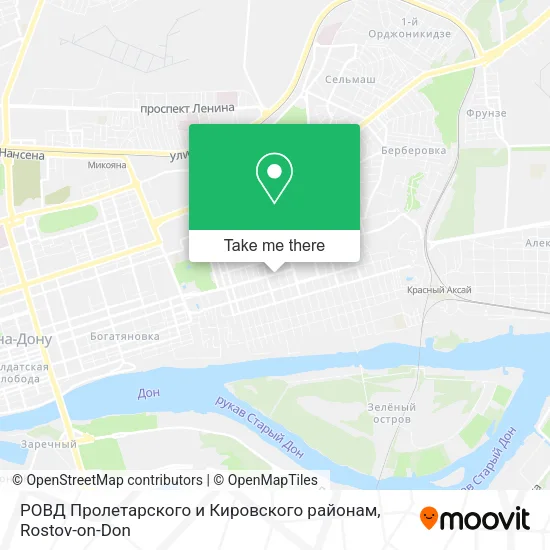 РОВД Пролетарского и Кировского районам map