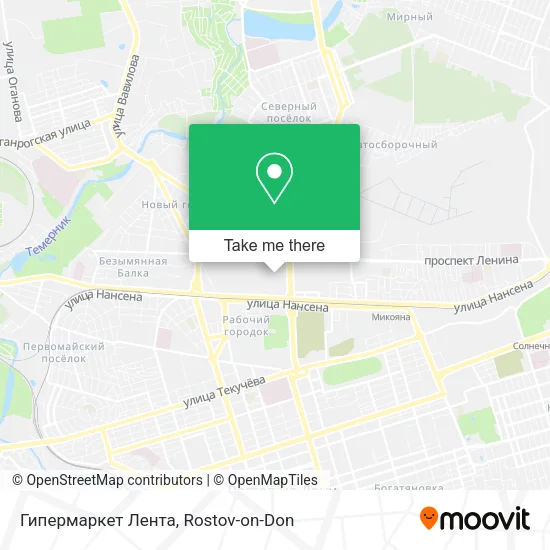 Гипермаркет Лента map