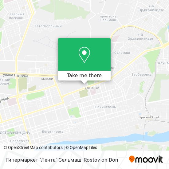 Гипермаркет "Лента" Сельмаш map