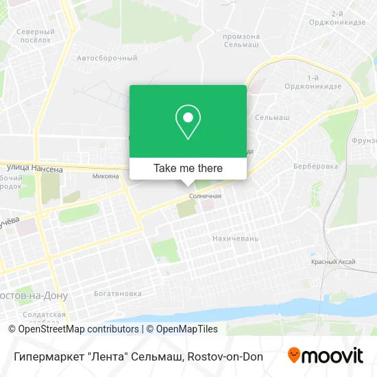 Гипермаркет "Лента" Сельмаш map
