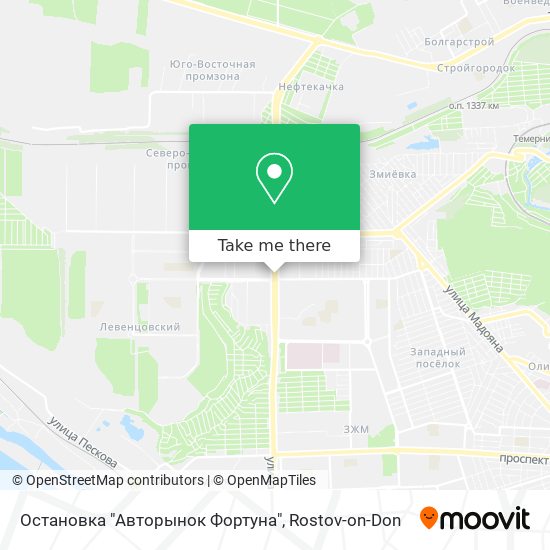 Остановка "Авторынок Фортуна" map