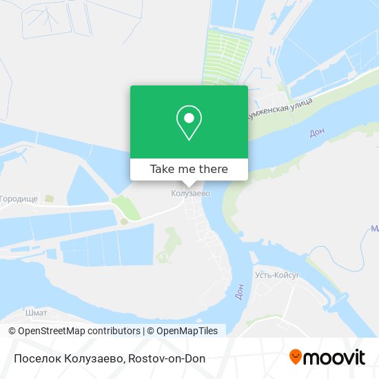 Поселок Колузаево map