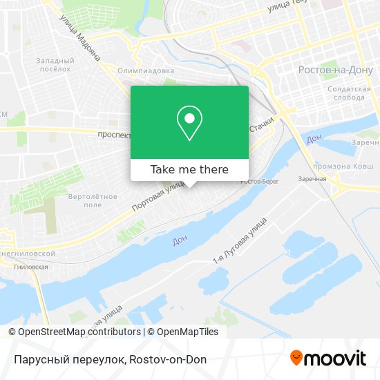 Парусный переулок map