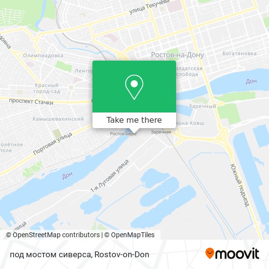 под мостом сиверса map