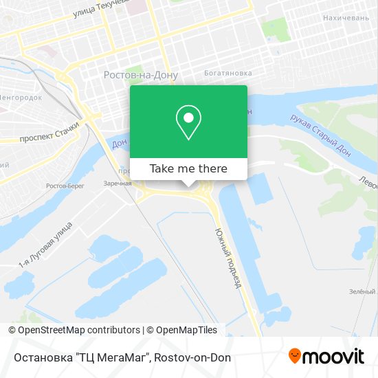 Остановка "ТЦ МегаМаг" map