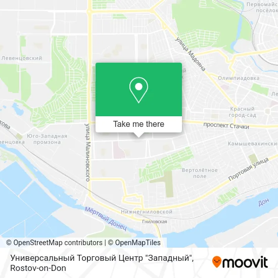 Универсальный Торговый Центр "Западный" map
