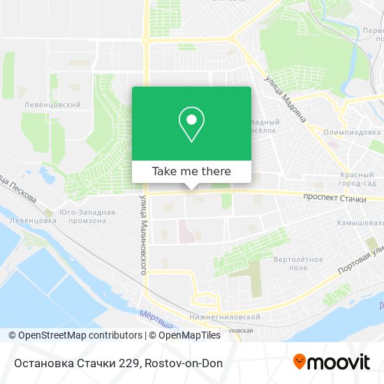Остановка Стачки 229 map
