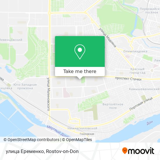улица Еременко map