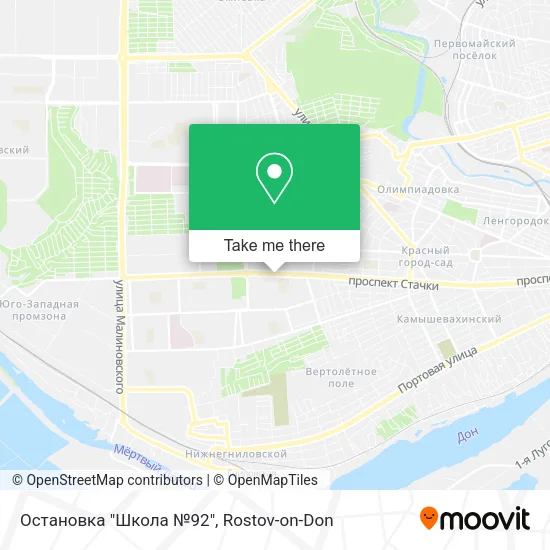Остановка "Школа №92" map