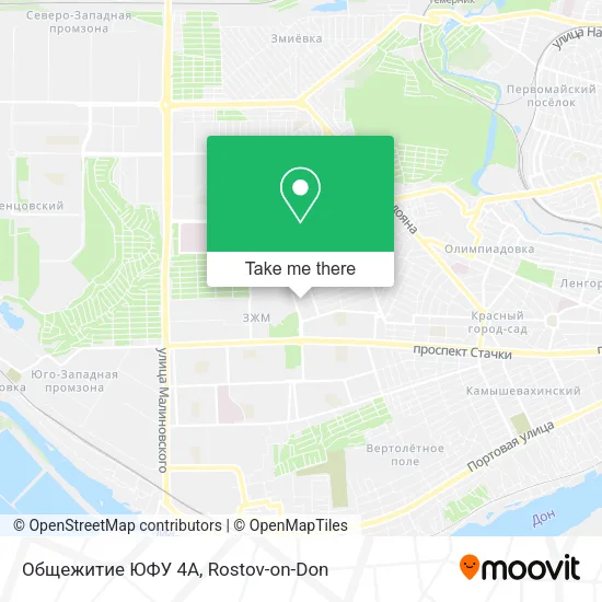 Общежитие ЮФУ 4А map