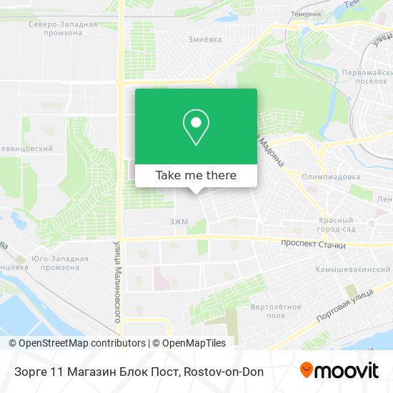 Зорге 11 Магазин Блок Пост map