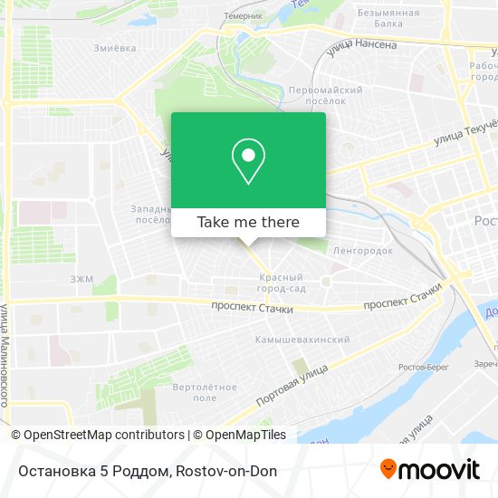 Остановка 5 Роддом map