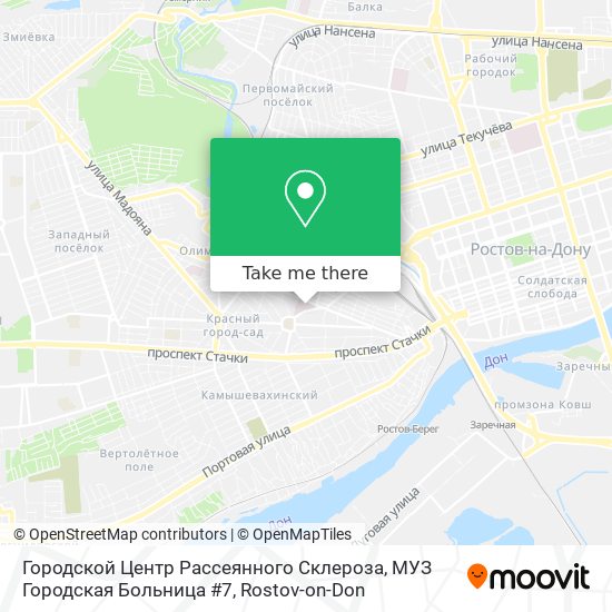 Городской Центр Рассеянного Склероза, МУЗ Городская Больница #7 map