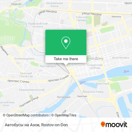 Автобусы на Азов map