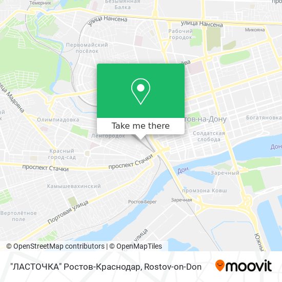 "ЛАСТОЧКА" Ростов-Краснодар map