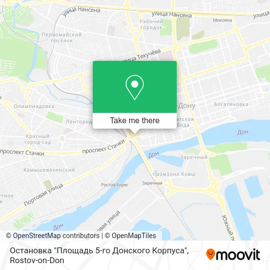 Остановка "Площадь 5-го Донского Корпуса" map
