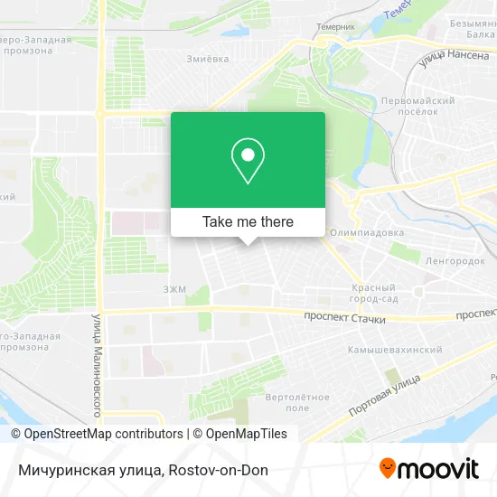 Мичуринская улица map