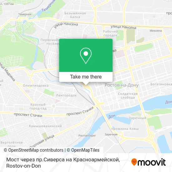 Мост через пр.Сиверса на Красноармейской map