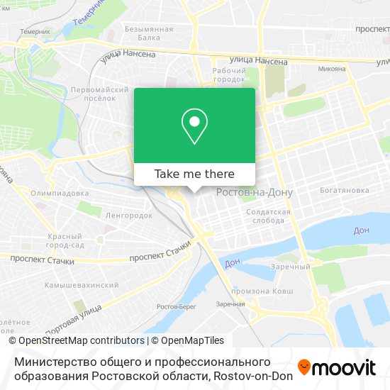 Министерство общего и профессионального образования Ростовской области map