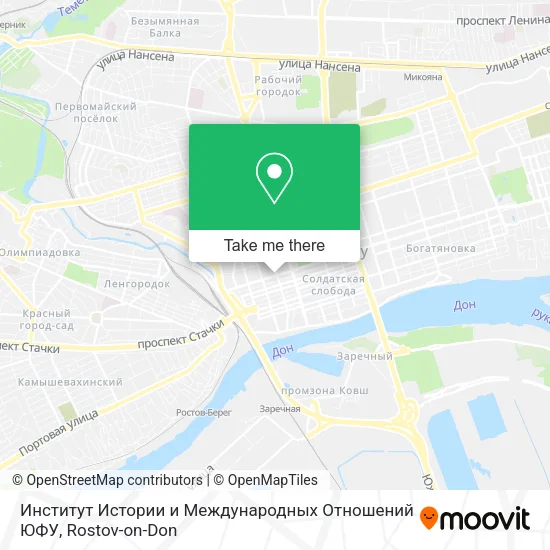 Институт Истории и Международных Отношений ЮФУ map
