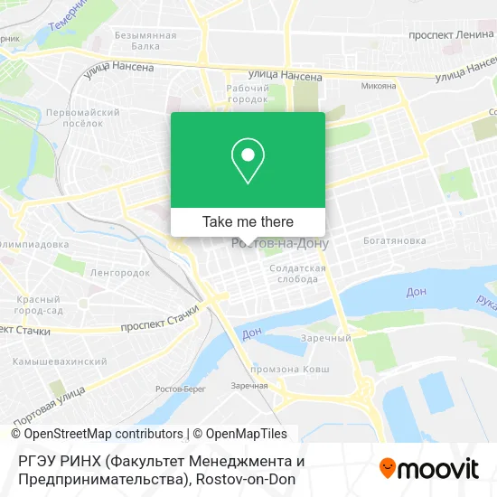 РГЭУ РИНХ (Факультет Менеджмента и Предпринимательства) map