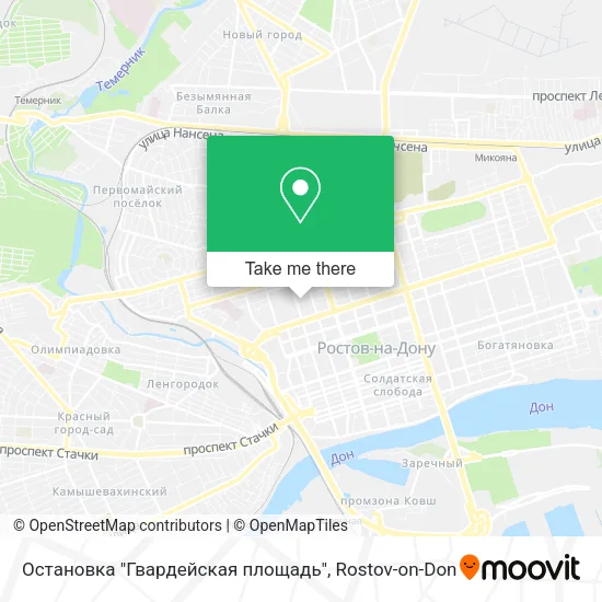 Остановка "Гвардейская площадь" map