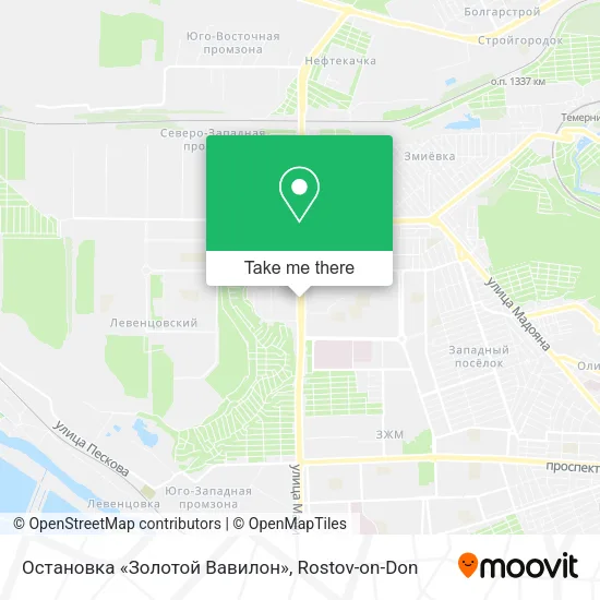 Остановка «Золотой Вавилон» map