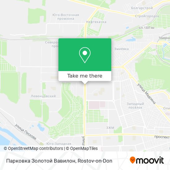Парковка Золотой Вавилон map