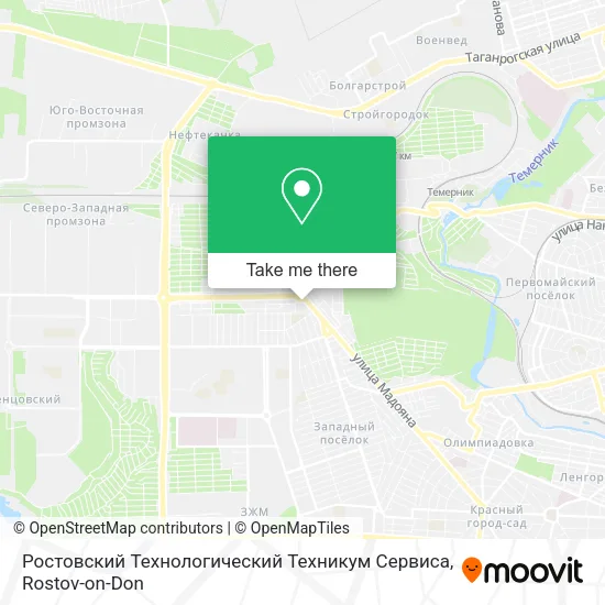 Ростовский Технологический Техникум Сервиса map