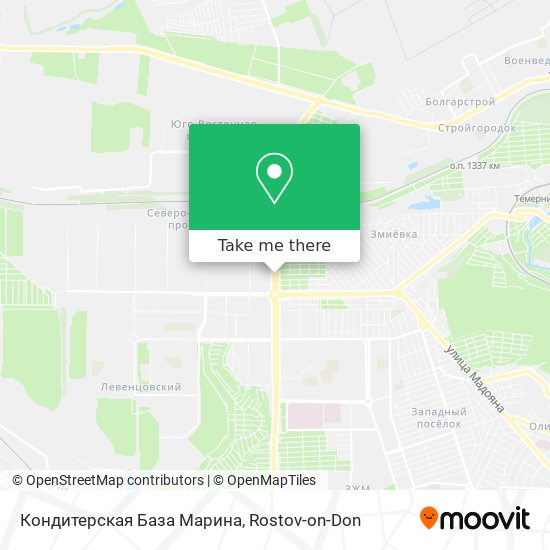 Кондитерская База Марина map