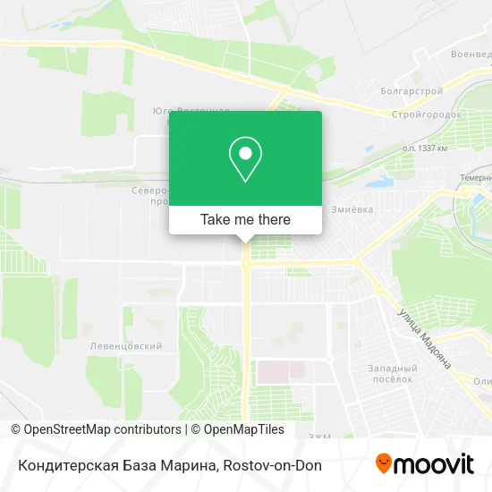 Кондитерская База Марина map