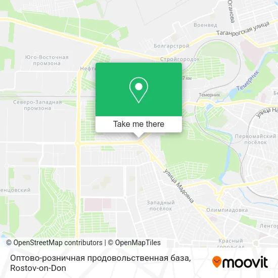 Оптово-розничная продовольственная база map