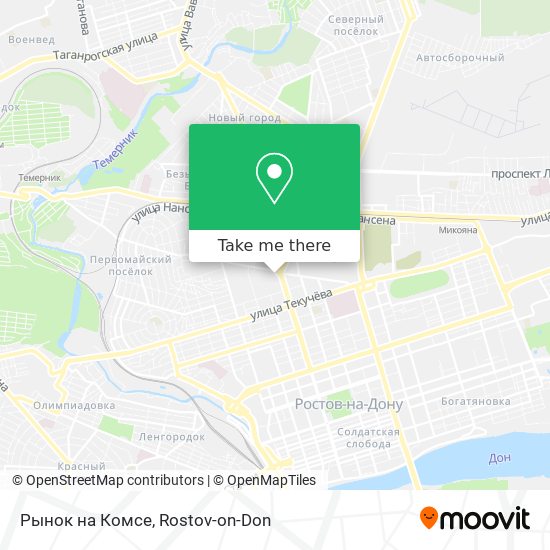 Рынок на Комсе map