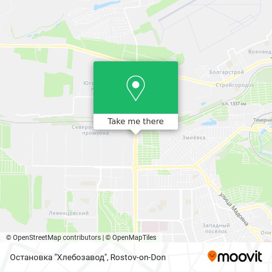 Остановка "Хлебозавод" map