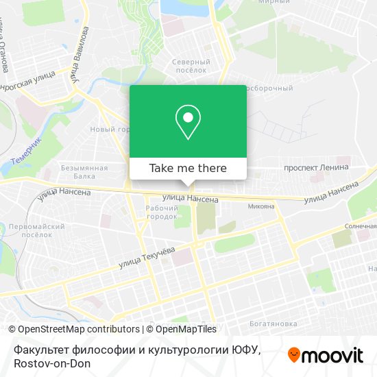 Факультет философии и культурологии ЮФУ map