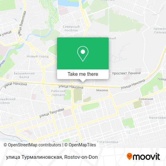 улица Турмалиновская map