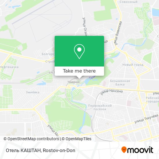 Отель КАШТАН map