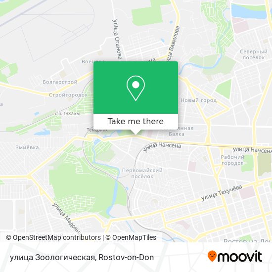 улица Зоологическая map