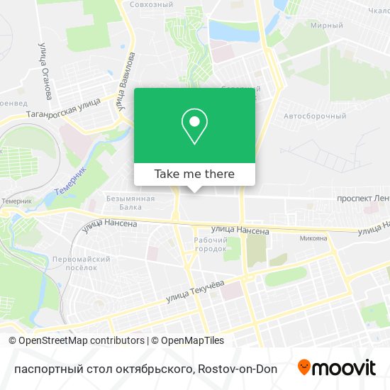 паспортный стол октябрьского map