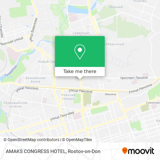 AMAKS CONGRESS HOTEL map