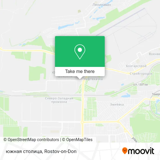 южная столица map