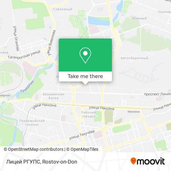 Лицей РГУПС map
