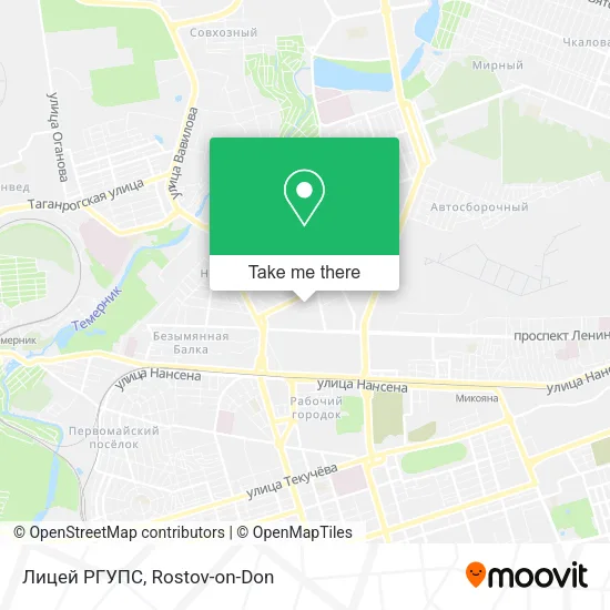 Лицей РГУПС map