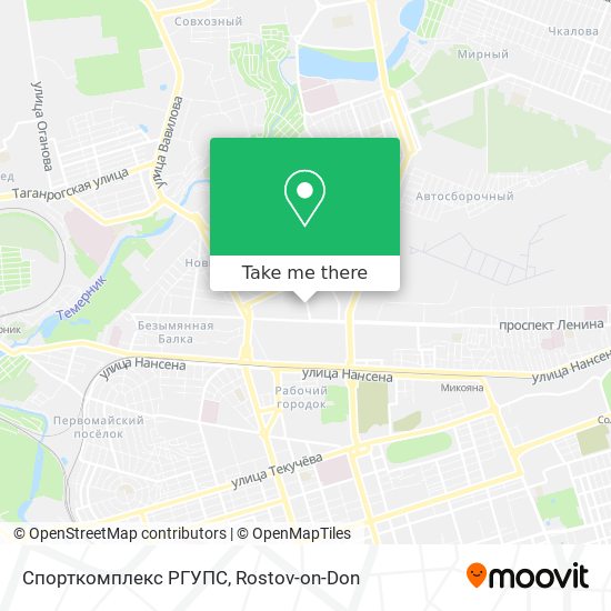 Спорткомплекс РГУПС map