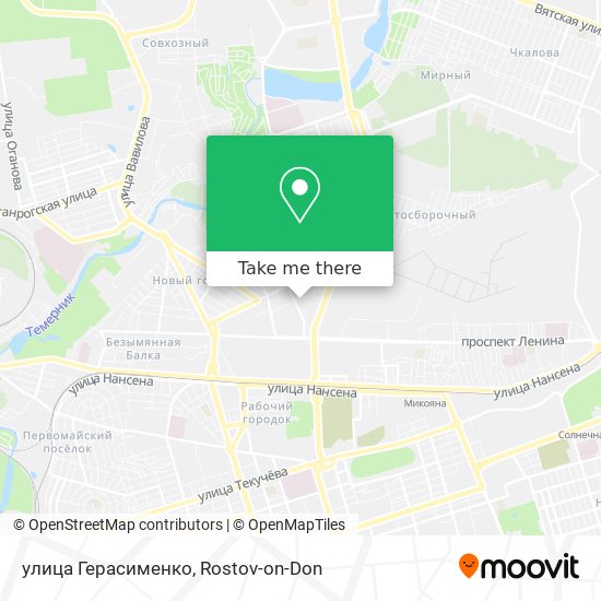 улица Герасименко map