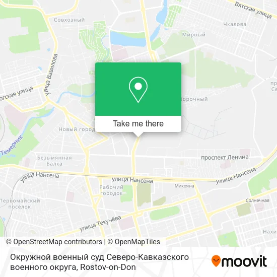 Окружной военный суд Северо-Кавказского военного округа map