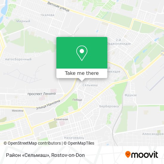 Район «Сельмаш» map